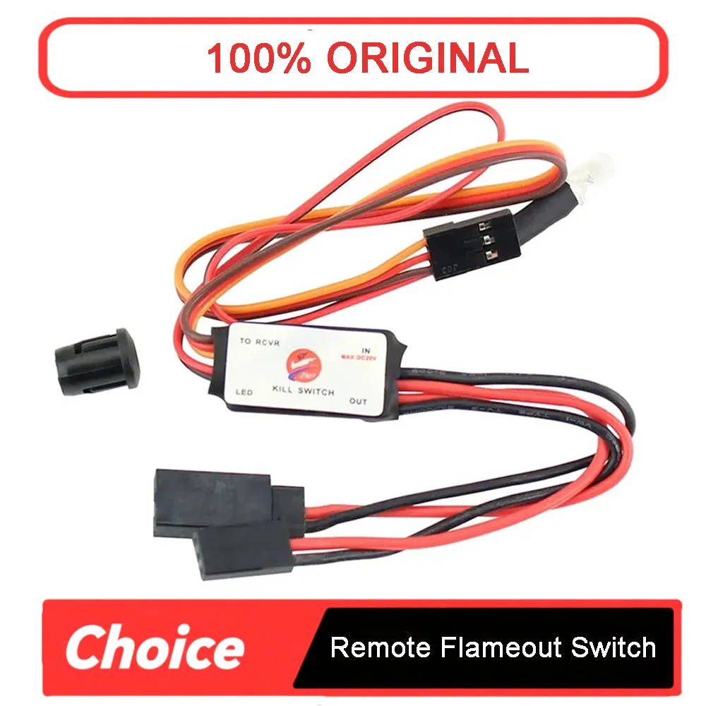 CDI Remote Flameout Kill Switch - RC Engine Cutoff Switch for DLE Petrol Engine