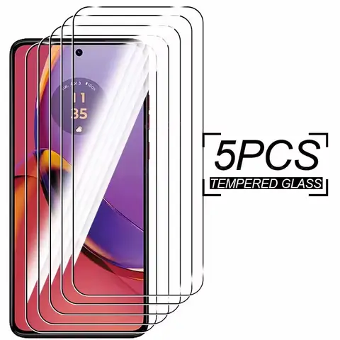 5Pcs Screen Protector Film Tempered Glass For Motorola Moto G10 G20 G30 G50 G60 G100 G200 G31 G41 G51 G71 G22 G52 G82 E40 E20