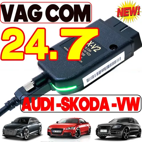 2025 VCDS VAGCOM Interface VCDSCAN HEX V2 Update 24.7 FOR VW For AUDI Skoda Seat Multi-Language Car Autocom Diagnostics Tools