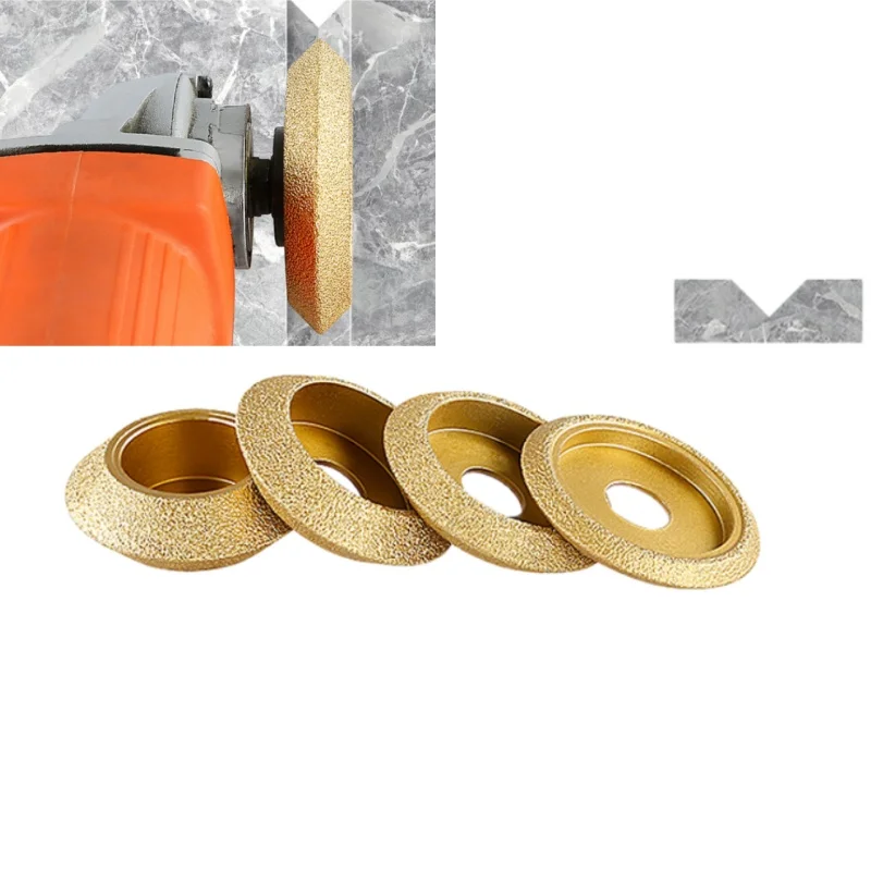 

Шлифовальный круг с паяным камнем, алмазный V-образный шлифовальный круг, шлифовальный круг для плитки, мрамора, канавки, шлифовальные инструменты для кромок Charmfering