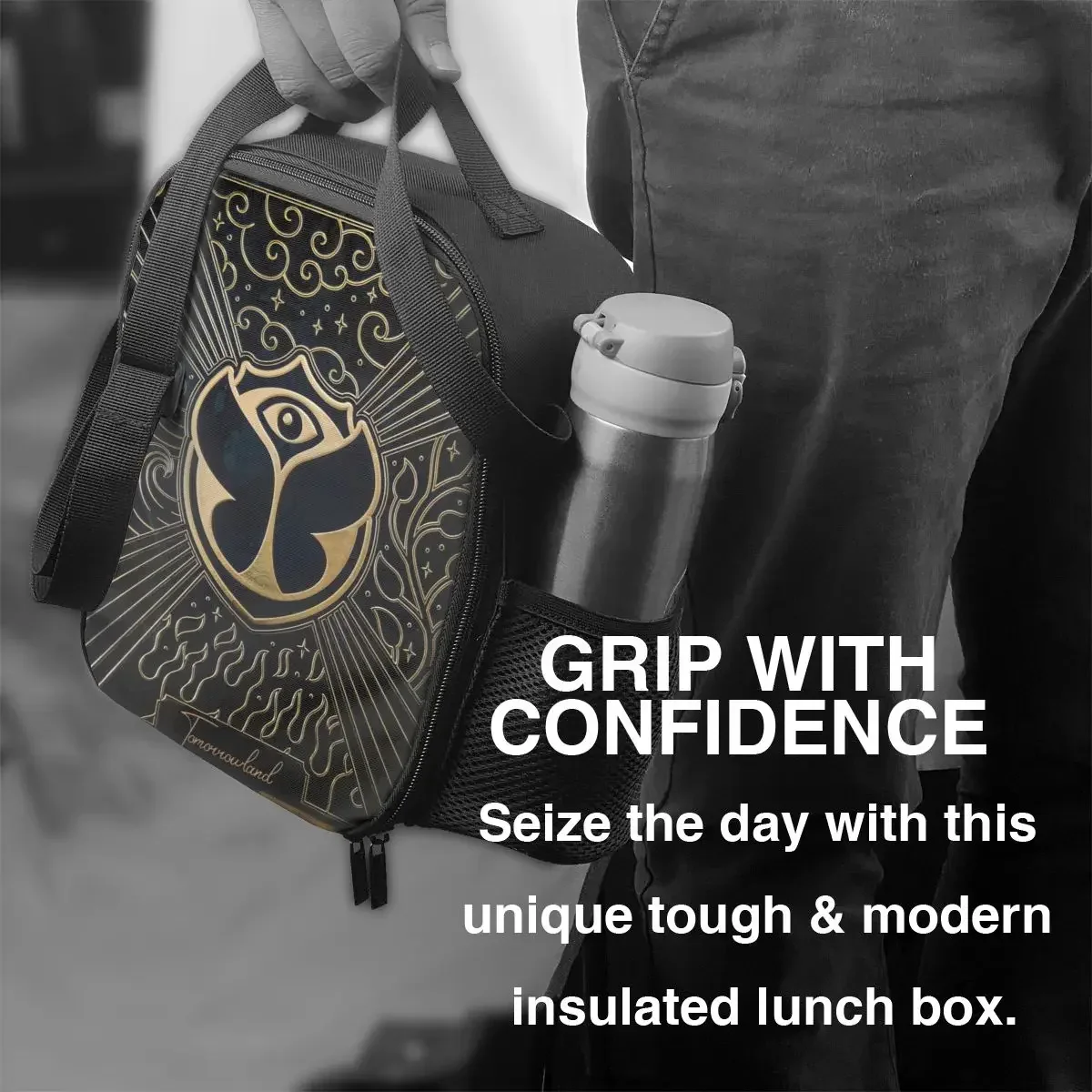 Custom Tomorrowland Lunch Bag Men Women Warm Cooler Insulated Lunch Box for Adult Office