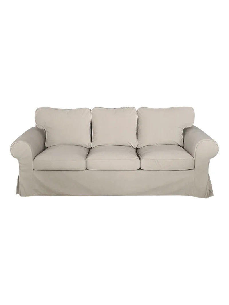 

Three-person sofa cover white orange dark blue dark gray light gray anti-cat scratch