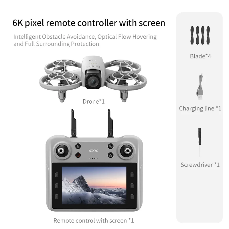2025 NEW V53 MINI Drones 8K Professional WIFI FPV Dron Obstacle Avoidance Optical Flow Positioning RC Quadcopter Toys Gifts UAV image 3