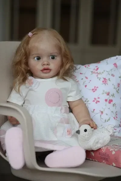 

SINO-BB Artist Painting Limited Supply 26“‘ Reborn Baby Doll Pippa With Blond Hair in Different Dress Dolls For Girl