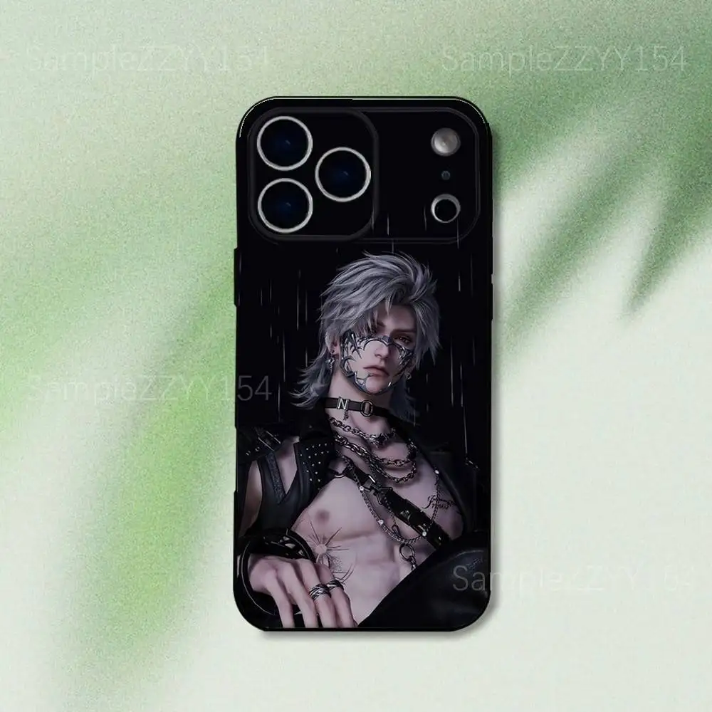 러브 앤 딥스페이스 실루스 폰 케이스 (아이폰 17, 16, 15, 14, 13, 12, Pro, Max, Plus, E, SE4, Air, Mini) 블랙 소프트 펀다