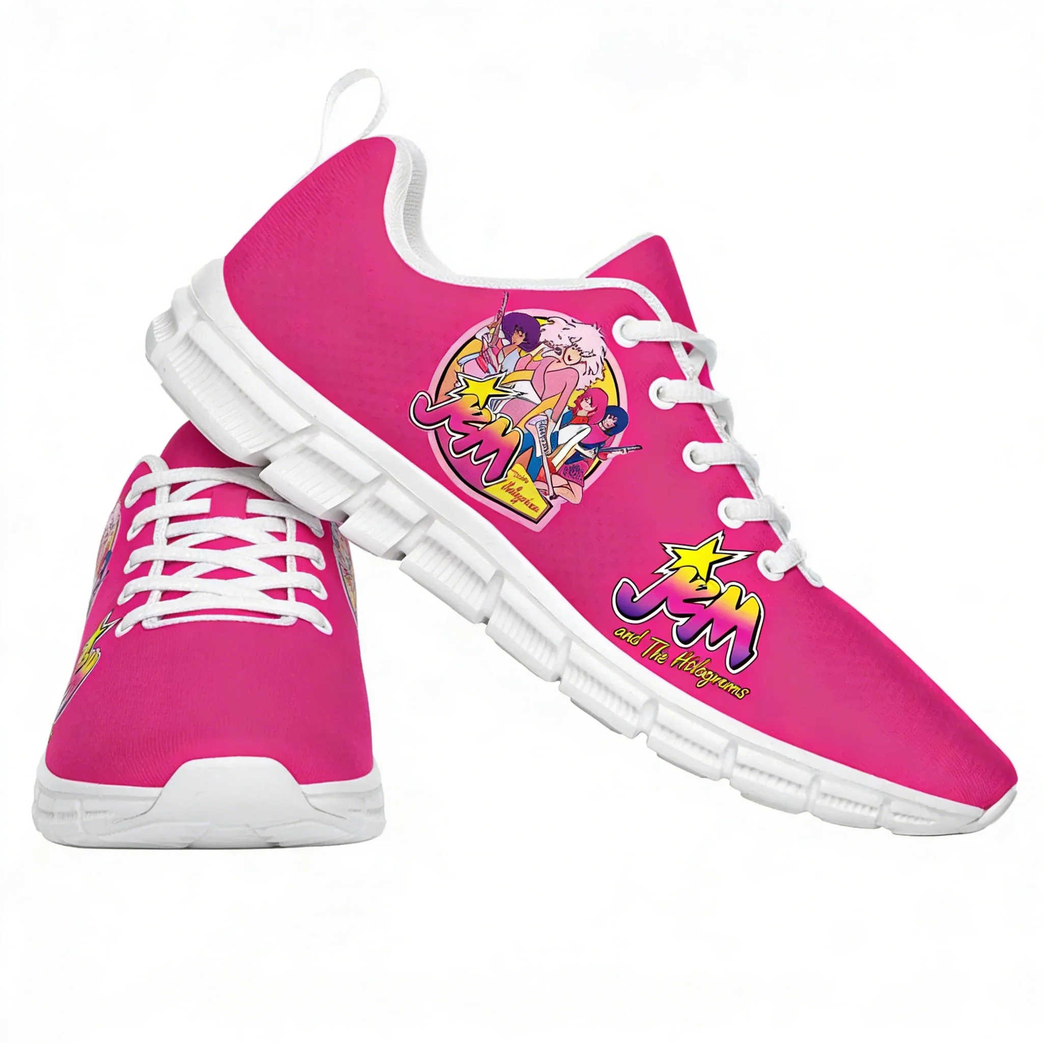 

Спортивная обувь Jem and The Holograms, мужские, женские, подростковые кроссовки на заказ, повседневная обувь на заказ, высококачественная обувь для пар