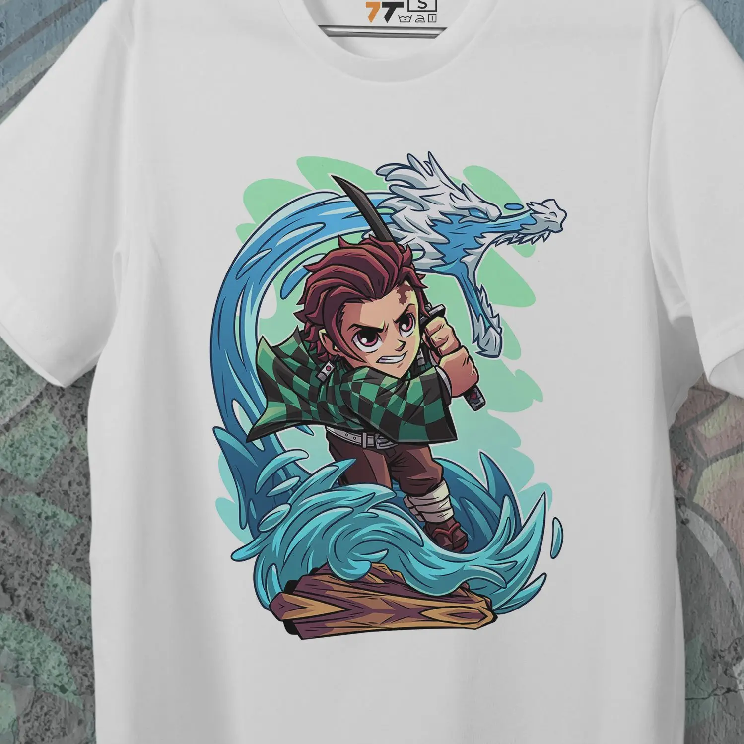 T-shirt with Demon Slashing Blade print - Tanjiro Kid