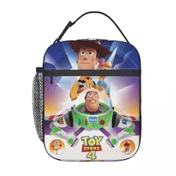 Niestandardowa zabawka historia Woody i Buzz izolowana torba na Lunch dla kobiet Cooler termiczne pudełko na drugie śniadanie na żywność szkolne przenośne torby na ramię