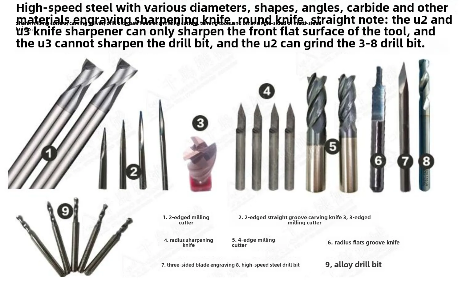 Universal Knife Grinding Machine Zhiqiang Carving Knife U2 Multifunctional Machine Drill Bit Milling Cutter Turning Tool