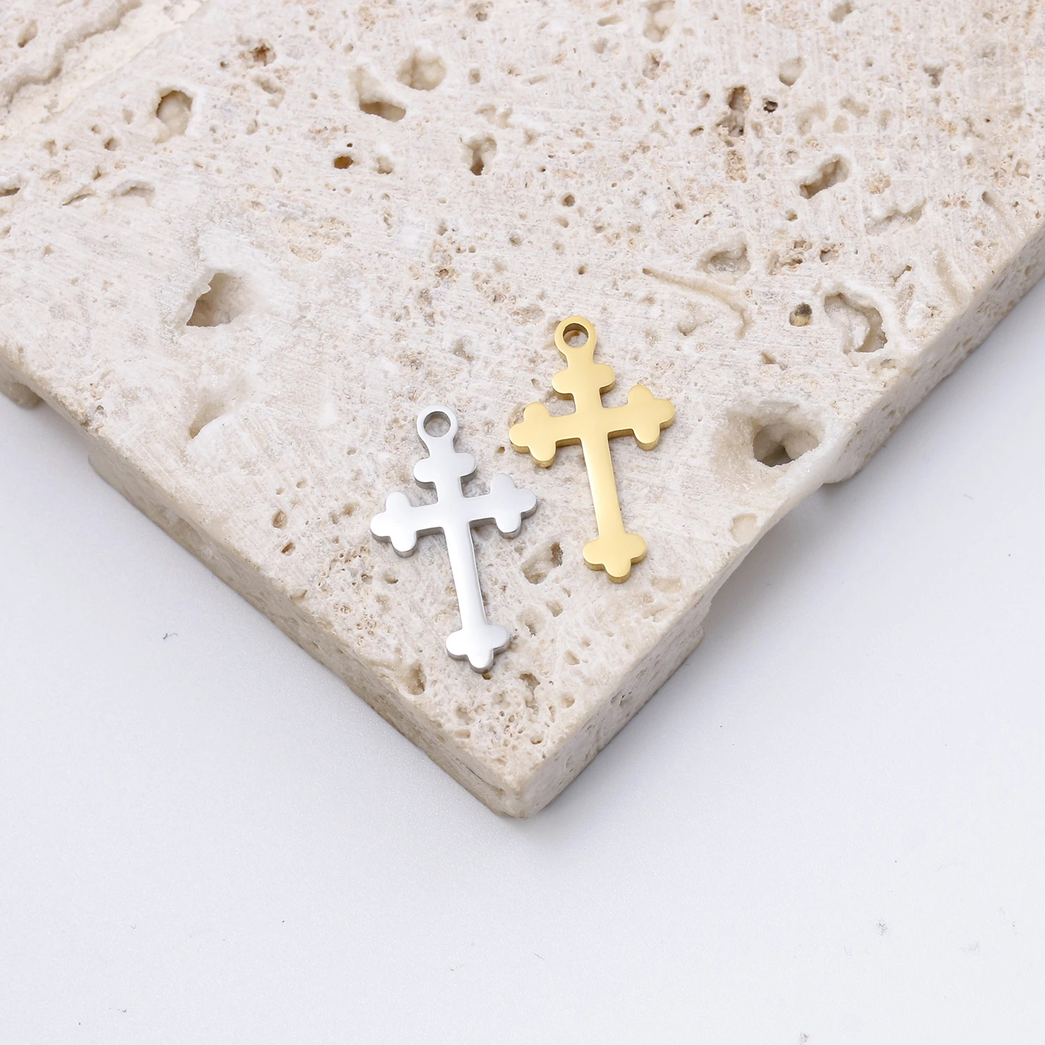 5pcs/Lot Stainless Steel Cross Charms For Jewelry Making Crosses Pendant Charm Necklace Bracelet Earrings Diy Accessories - Image 6