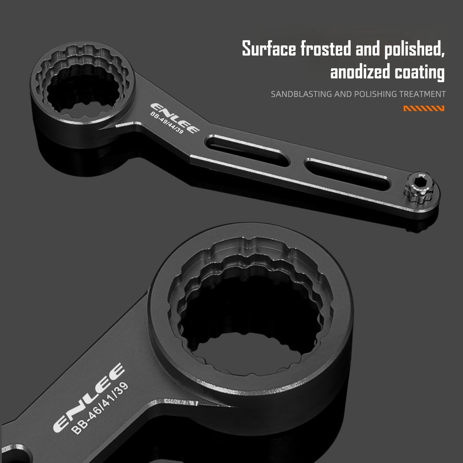 Multi functional center axle wrench ENLEE 6-in-1 BB tool compatible with BB39 BB41 BB44 BB46 BB49 crank cover maintenance tool