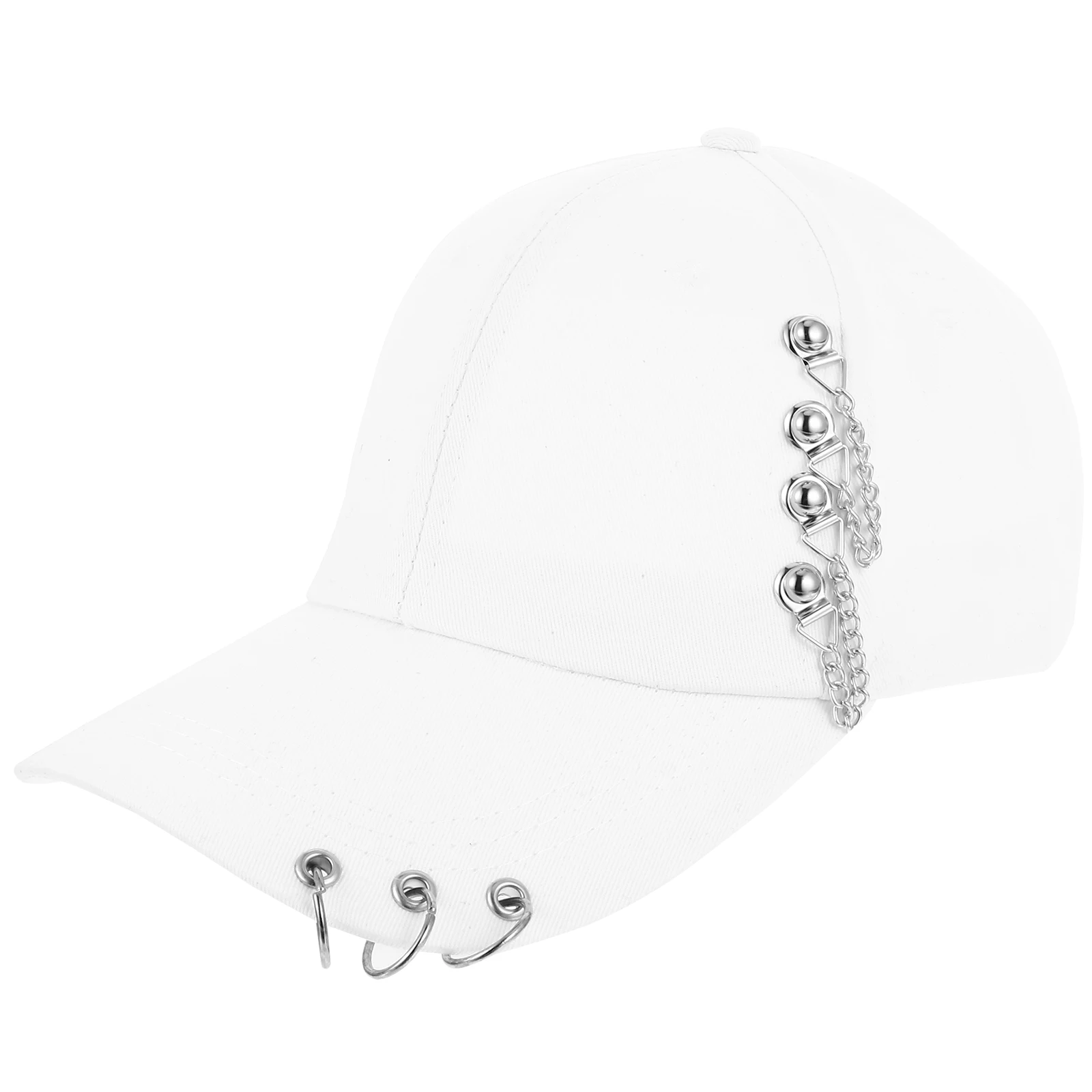 

Chain Cap Women Adjustable Alloy Sun Hat Summer Peaked Cotton Baseball Cap Hat Outdoor Breathing Anti Sunlight