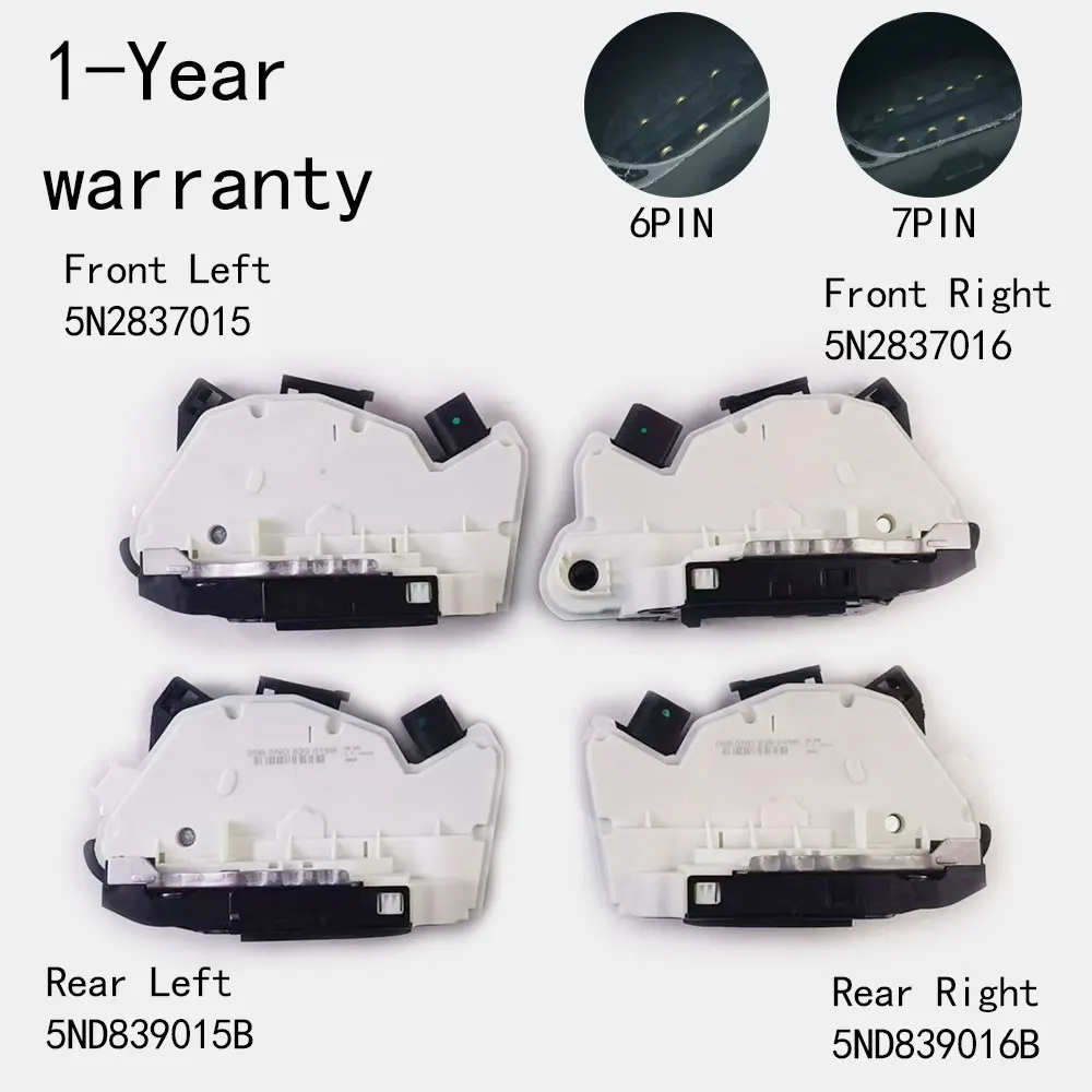 Siłownik zamka drzwi kierownica z prawej strony dla VW Amarok SCIROCCO Passat Lavuda Tiguan 5N2837015 5N2837016 5ND839015B 5ND839016B