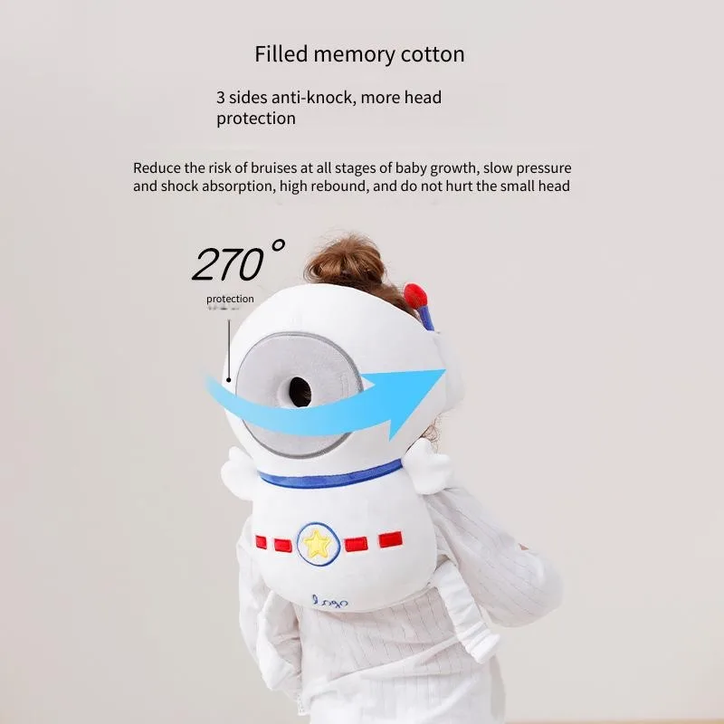 Baby Head Protector Pillow Toddler Headrest Backpack Fall Prevention Cartoon Anti Fall Back Pillow Back of Head Collision Pad