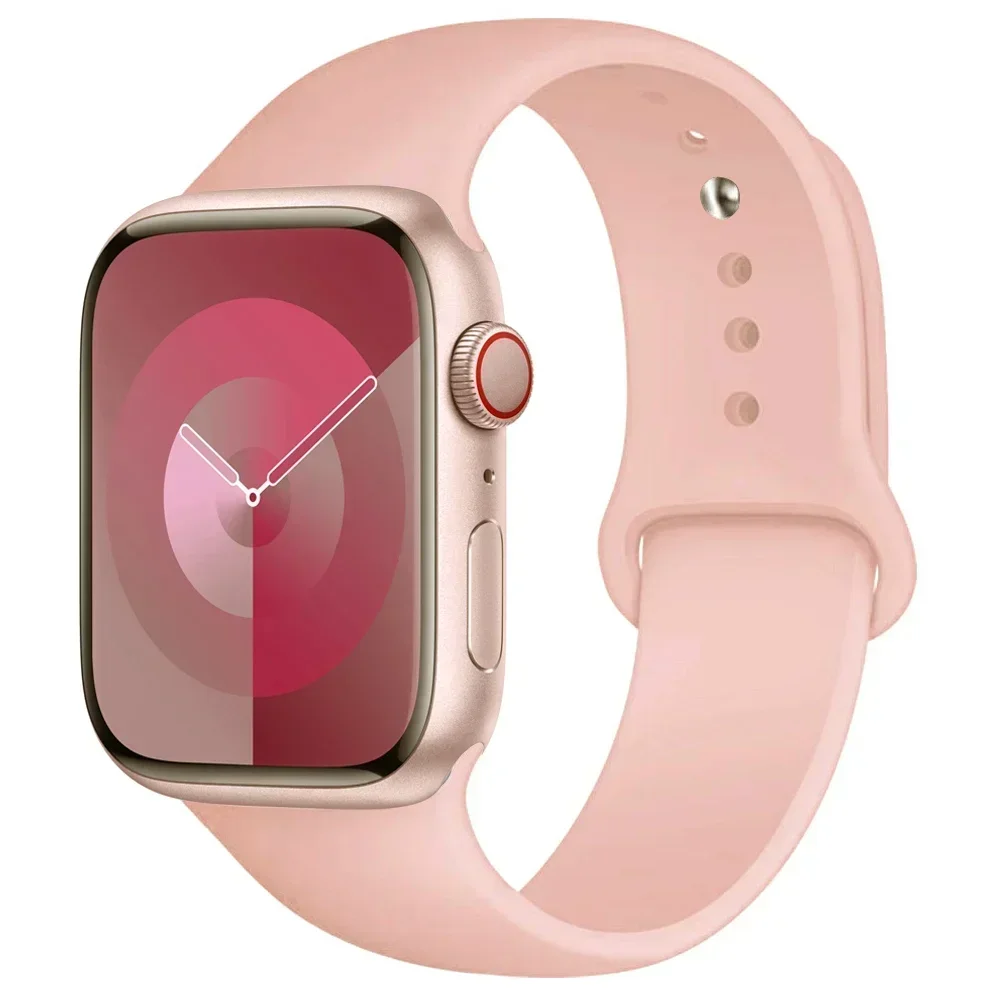 Silikon band für Apple Uhren armband 44mm 45mm 40mm 41mm 42-38mm 45mm Sporta rmband iwatch Serie 8 7 6 5 4 3 se 9 ultra 2 49mm