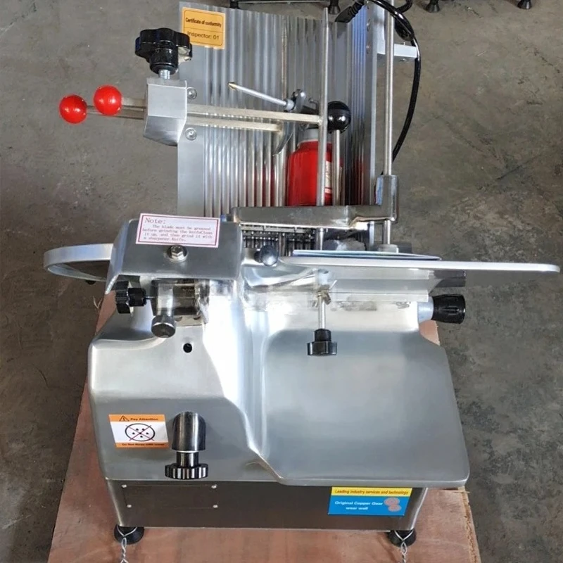 

Small Commercial Stainless Steel Double Cut Lamb Roll Machine, Multifunctional Frozen Beef Cutting Machine