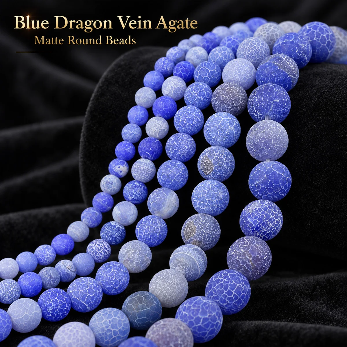 6-10mm 18pcs Stone half strand piece of light blue weathered agate Spacer Loose Beads For Jewelry Making DIY Bracelets Necklace