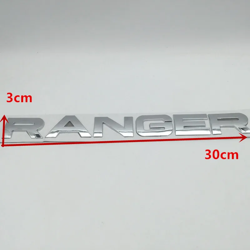 1pcs 3D ABS high quality RANGER car Emblem Fender side Rear tail trunk badge sticker Decal styling auto Accessories