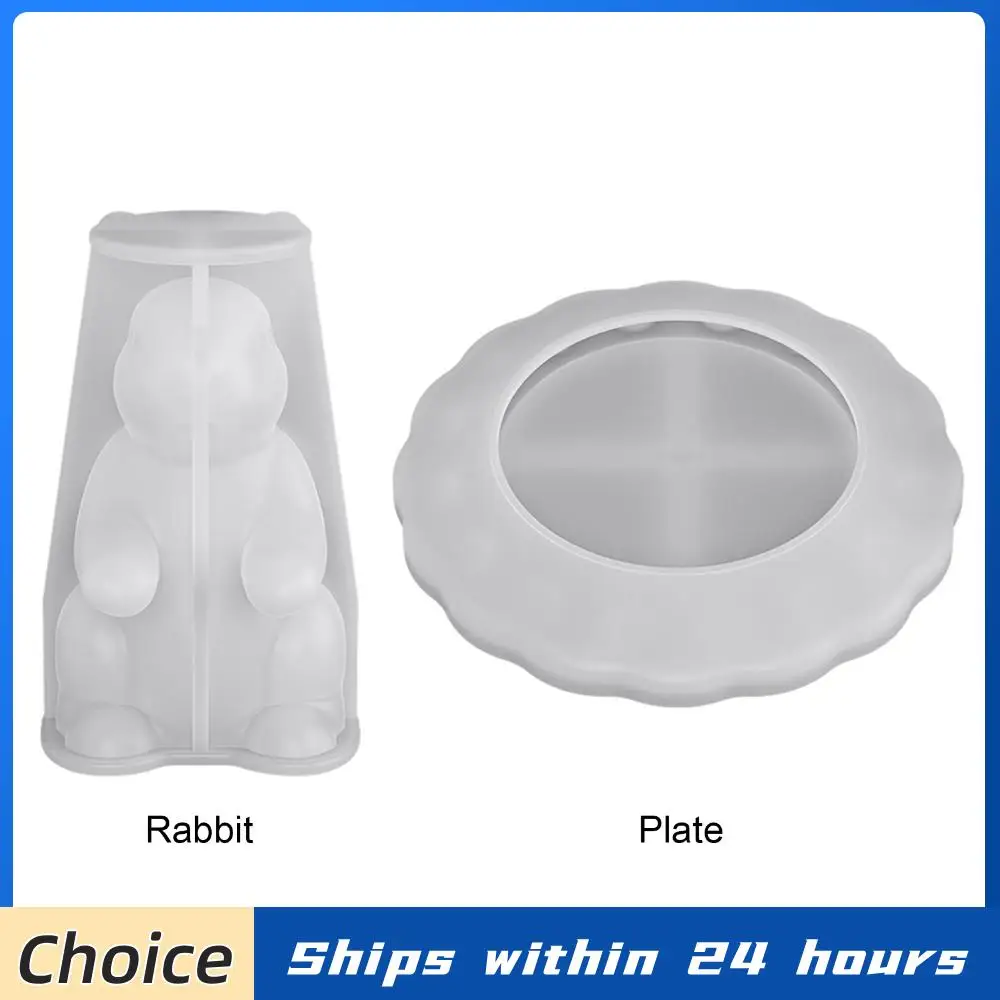 Moldes de Silicona Multiusos con Forma de Conejos para Decoración del Hogar y Fabricación de Velas, Moldes en Espiral Ondulados