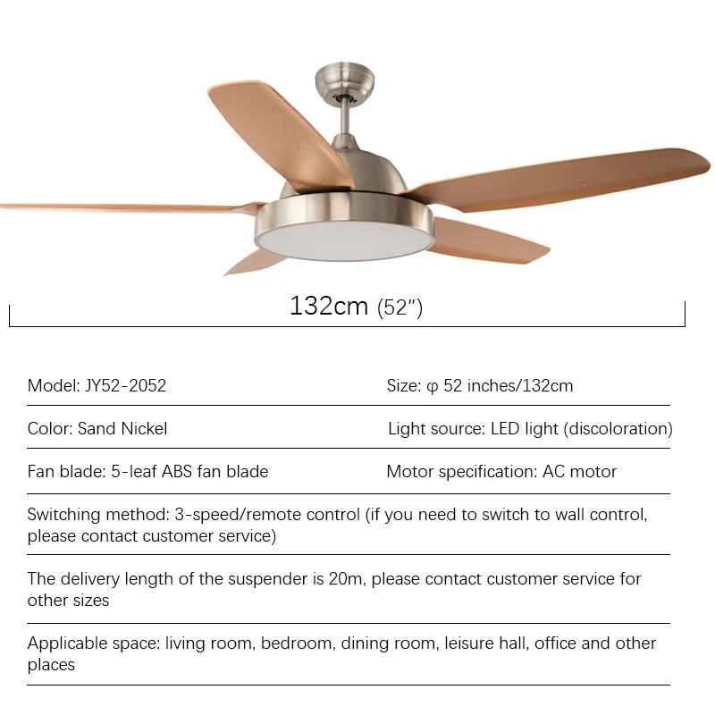 TINNY Nordic LED Fan Light Modern Minimalism Restaurant Living Room Study Ceiling Fan Light Remote Electric Fan Light