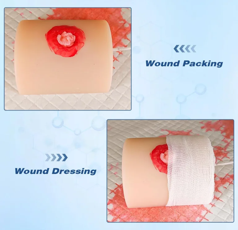 2Pcs Wound Packing Task Trainer,Stop The Bleed Training Kit,Bleeding Control Kit Trainer,, Trainer for Education view 3