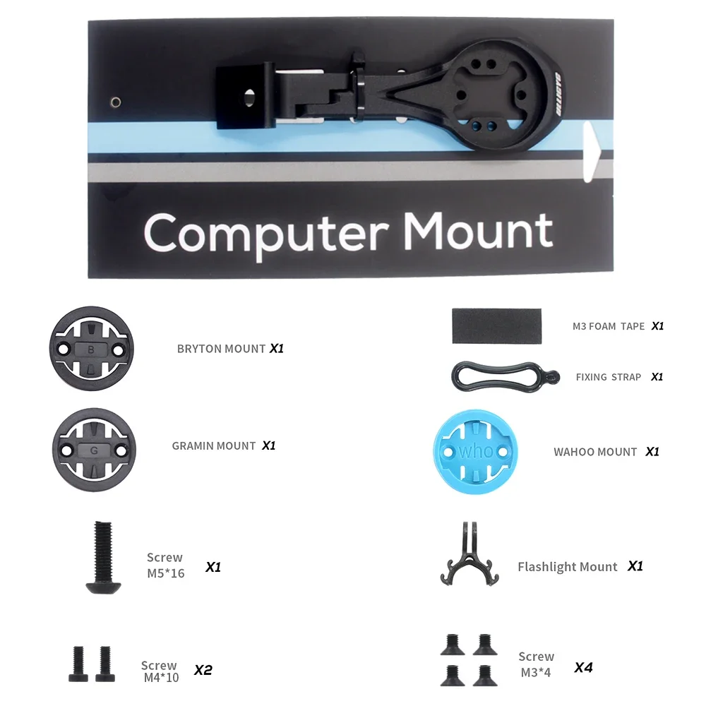 لـ C68 V4RS CC.01 حامل الكمبيوتر المدمج Gopro متوافق مع نظام تحديد المواقع/Garmin/Bryton/Wahoo من سبائك الألومنيوم