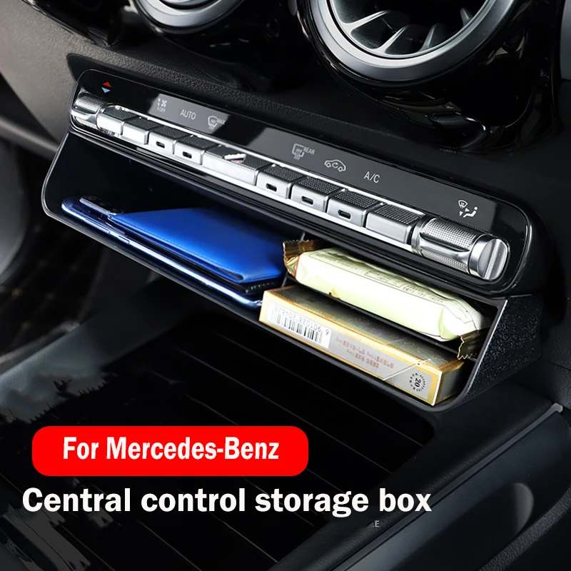 

Car Central Control Storage Box for Mercedes Benz A B CLA GLB GLA GLE Class W177 W247 C118 X247 H247 W167 EQA EQB 2020-2024 Trim