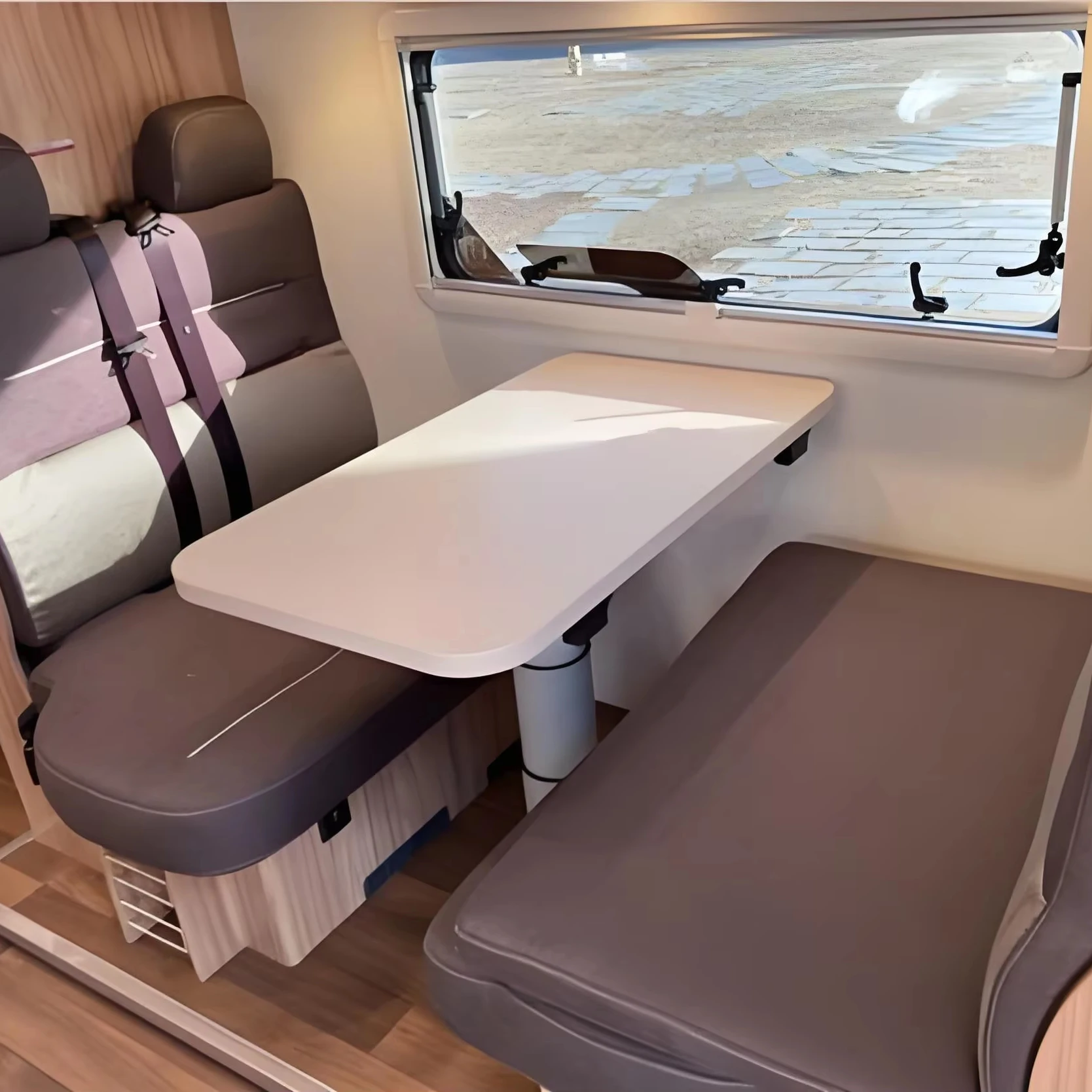 

Luxury RV Lift Table Aluminum Lift Table Suitable for RV Camper Yacht Strong and Durable Waterproof and Fireproof