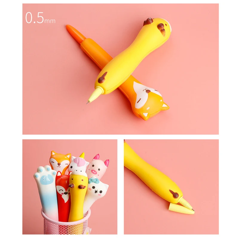 Soft Gel Pen 0.5mm Stress Relief Toy Squeezable Ball Pen for Writing Gifts Available Anti Anxiety Fidget Office School Supplies image 2