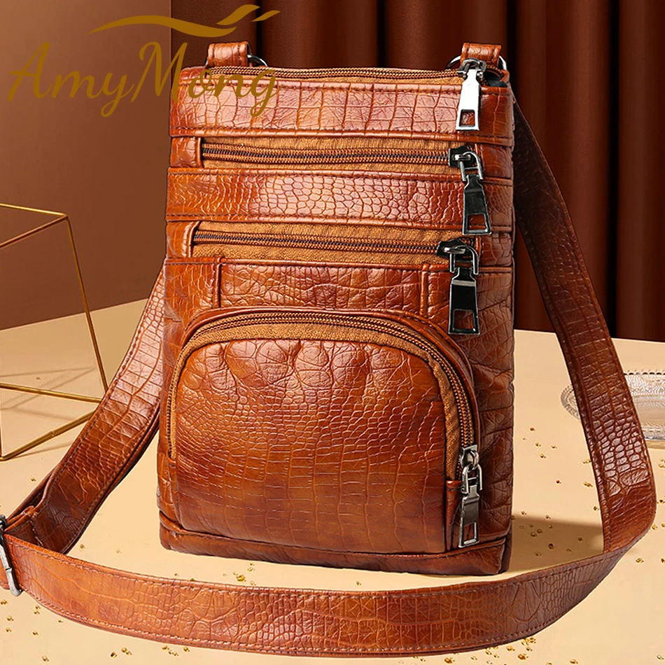 Wiele kieszeni codzienne torby na ramię damska torebka w stylu retro z klapką torebki damskie torby typu crossbody moda luksusowe Sac A Main Bolsos