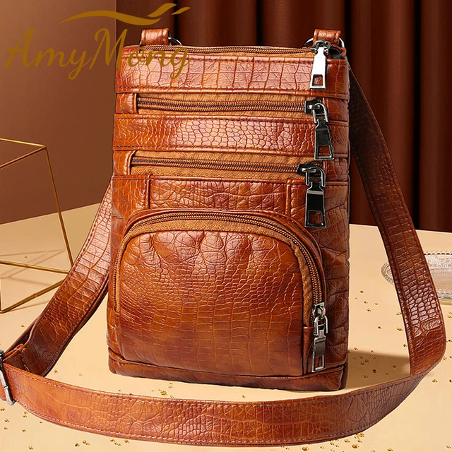 Wiele kieszeni codzienne torby na ramię damska torebka w stylu retro z klapką torebki damskie torby typu crossbody moda luksusowe Sac A Main Bolsos