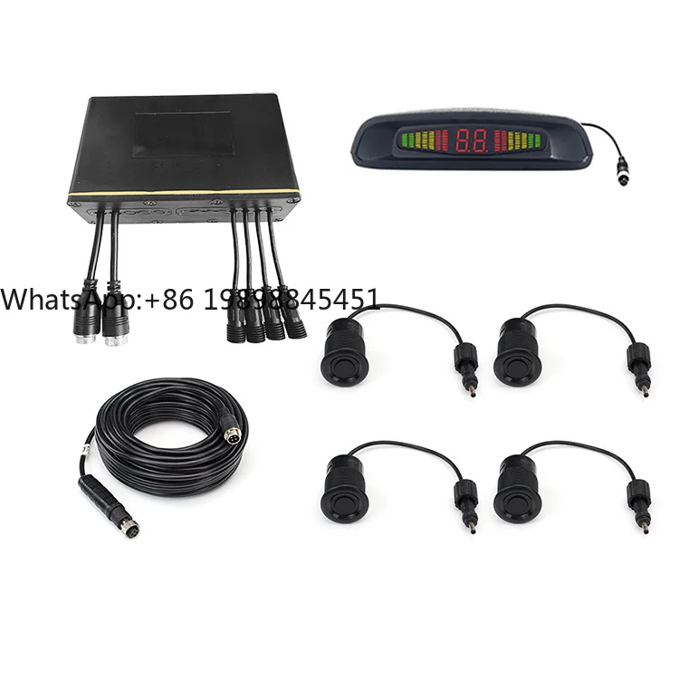 

Reverse Backup Radar Buzzer System Reversing Kit Reverse Camera Parking System LED Display Auto Parking Radar With 4 Sensors