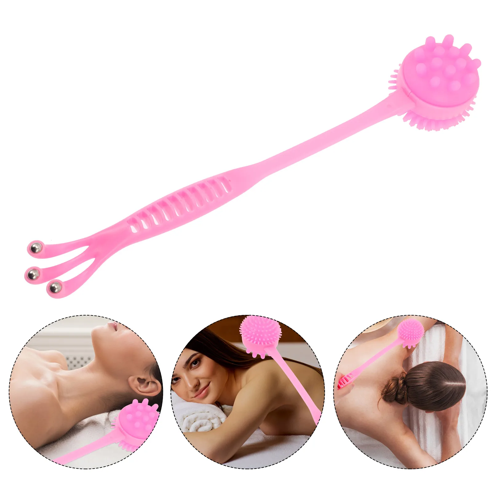 

Silicone Massage Stick Multi-Dot Matrix For Back Shoulder Arm Leg Pain Relief Body Massager Tool Portable Relaxation Device