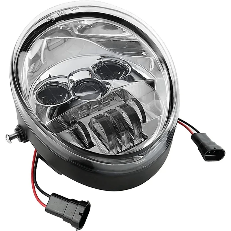 

For V Rod VRSCF VRSC VRSCR 2002-2017 Vrod LED Front Headlight HI/Low Beam Motorcycle Head Light Lamp