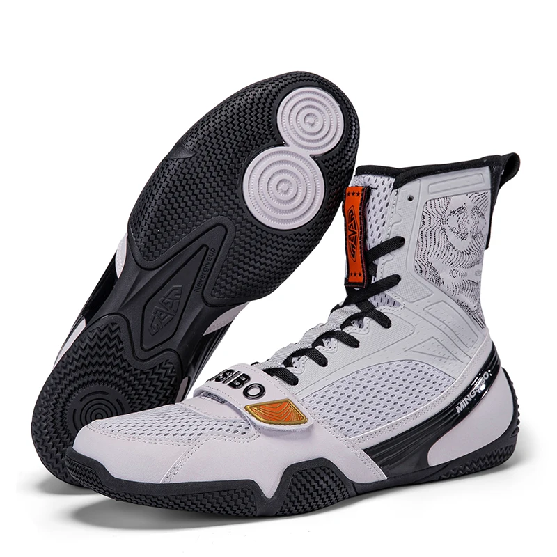 Boxing Shoes Breathable Mesh for Kickboxing Wrestling Combat Sports Weightlifting Shoes Squatting Shoes 36-47
