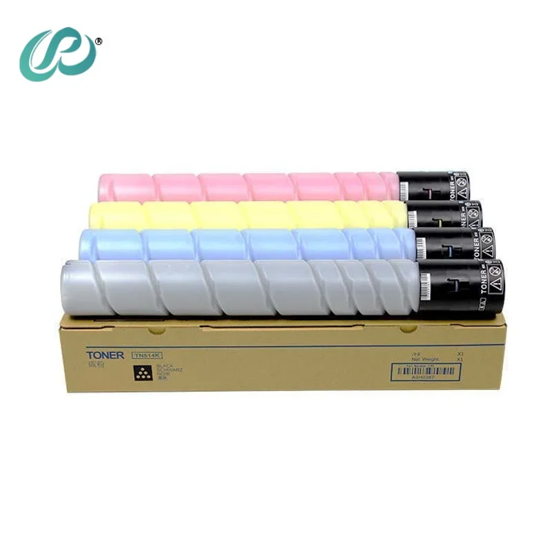 4pcs TN514 Copier Toner Cartridge Compatible for Konica Minolta Bizhub C458 558 658 Refill Toner Cartridge CMYK