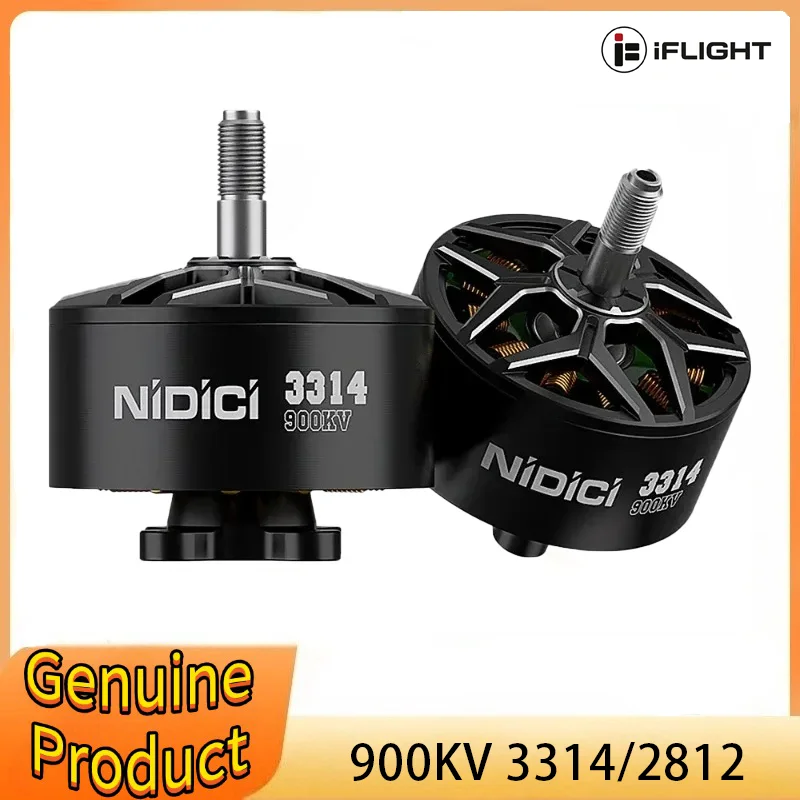IFlight NIDICI 2812 900KV Brushless Motor 5mm Shaft Compatible 8-9inch /3314 900KV Compatible 8-9-10inch for RC FPV Drone