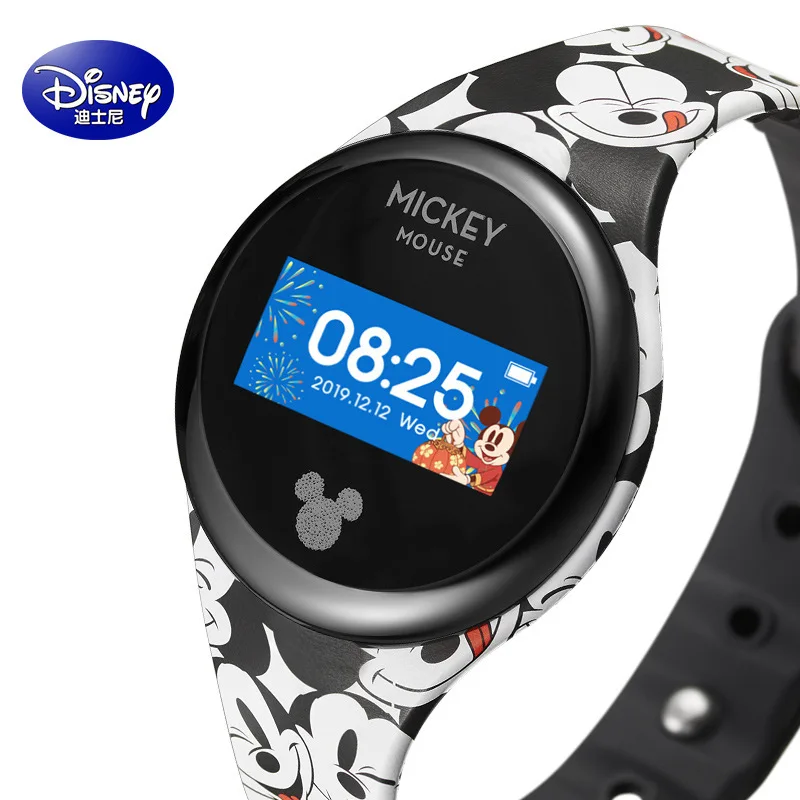 Disney-reloj Digital de Mickey Mouse para niños y niñas, reloj deportivo inteligente con pantalla táctil para estudiantes, dibujos animados