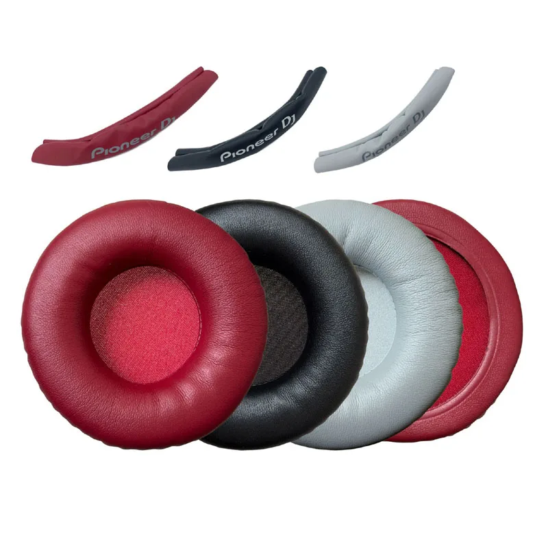 Adequado para pioneiro HDJ-CUE1 almofadas de ouvido fone de ouvido manga cabeça feixe esponja almofada protetores de orelha de couro