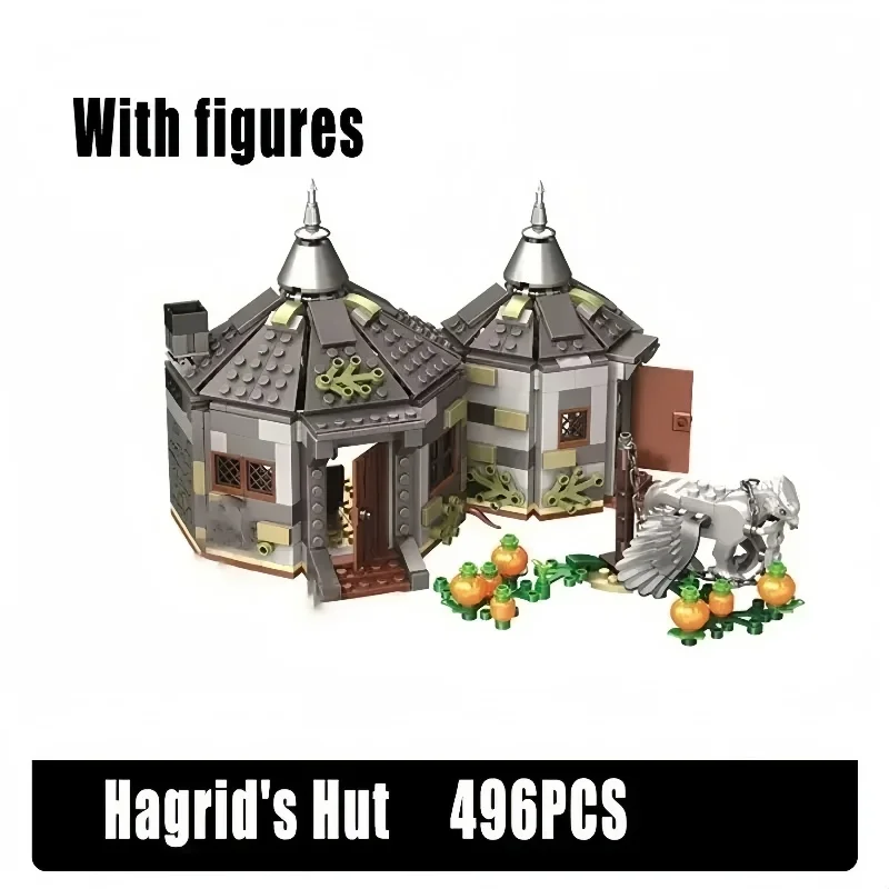 Moc filme magia mundo cabine & buckbeak resgate casa 75947 blocos de construção conjunto, fantasia castelo diy brinquedos educativos para crianças, ch