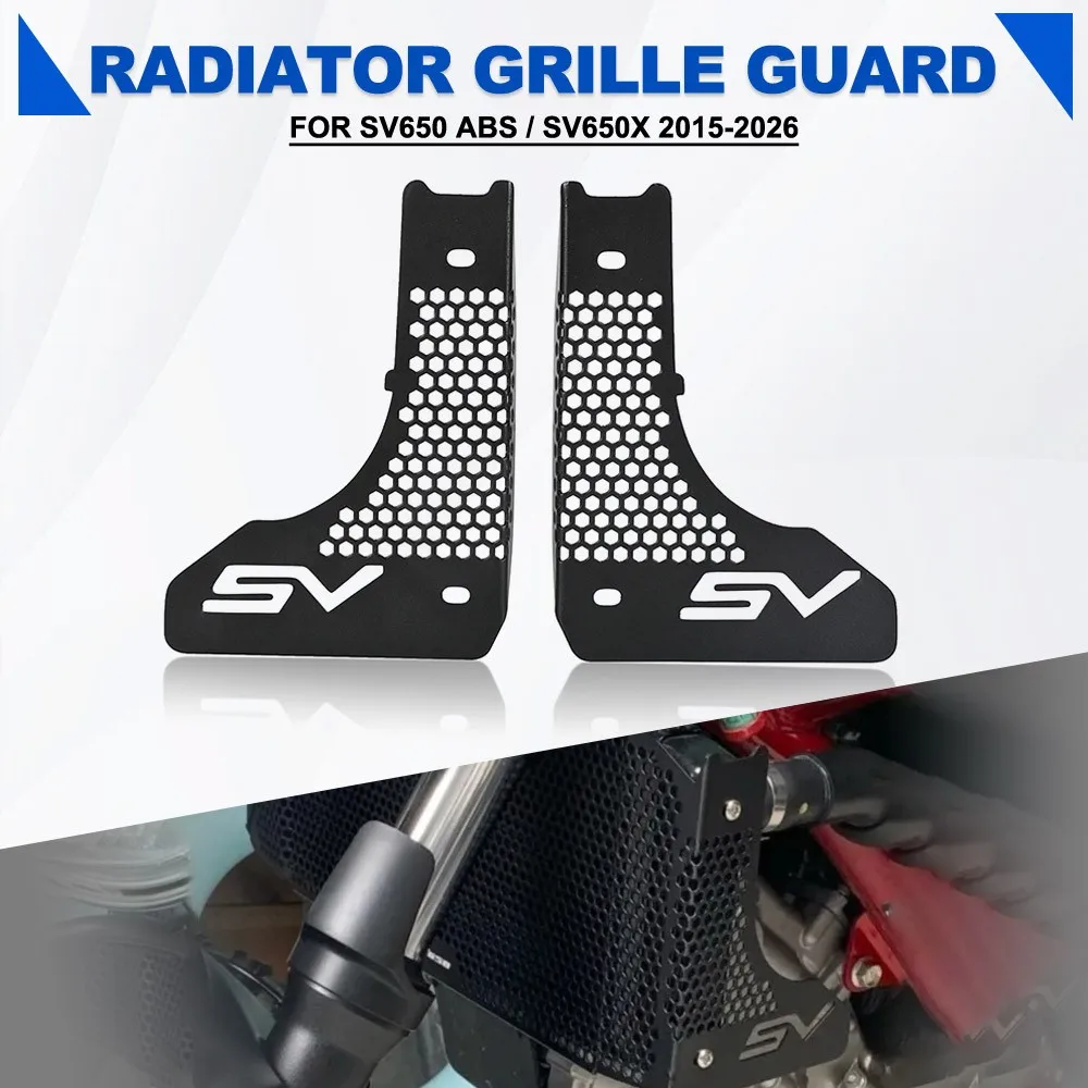 

2026 Radiator Guard Grille Cover Protector For Suzuki SV650 ABS / SV650X 2015-2016-2017-2018-2019-2020-2021-2022-2023-2024-2025