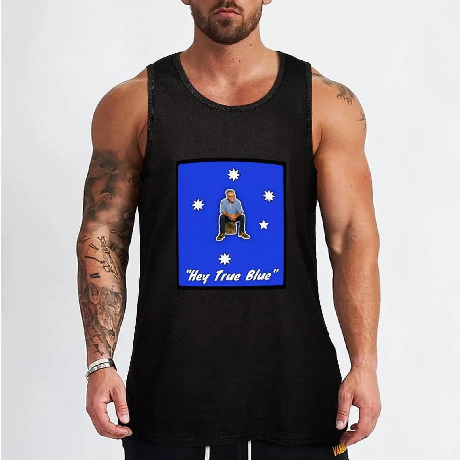 Hey True Blue - John Williamson Tank Top vest for men Vest