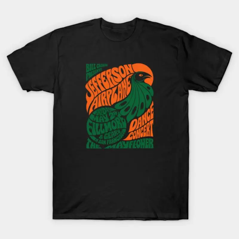 Jefferson Airplane Fillmore 1967 Psychedelic Poster T-Shirt
