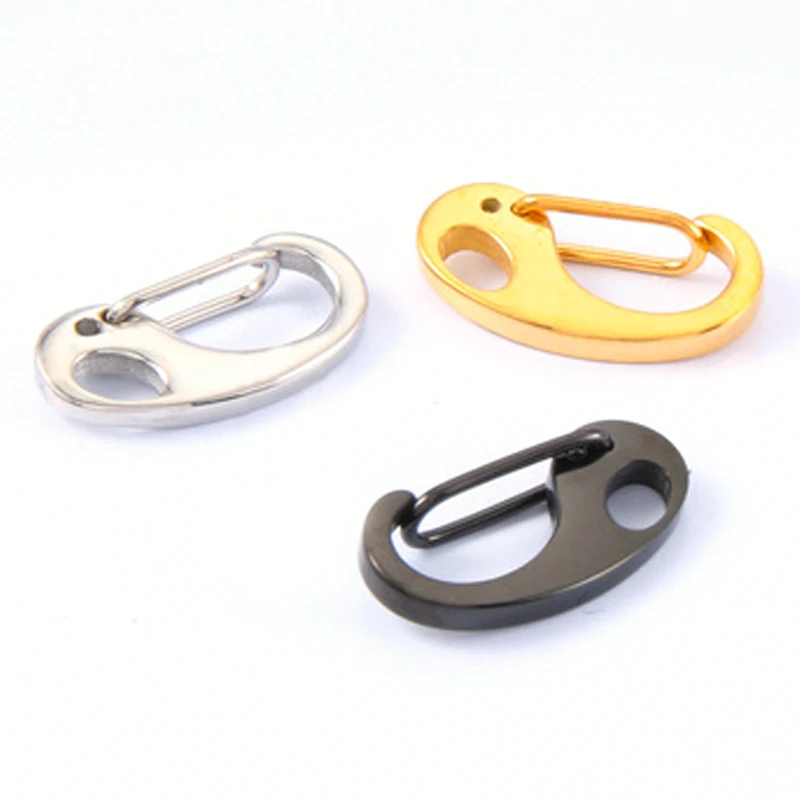 3pcs Gold Color Stainless Steel Lobster Clasp Hooks Connectors for Bracelet Necklace Jewelry Making Spring Carabiner Keychain