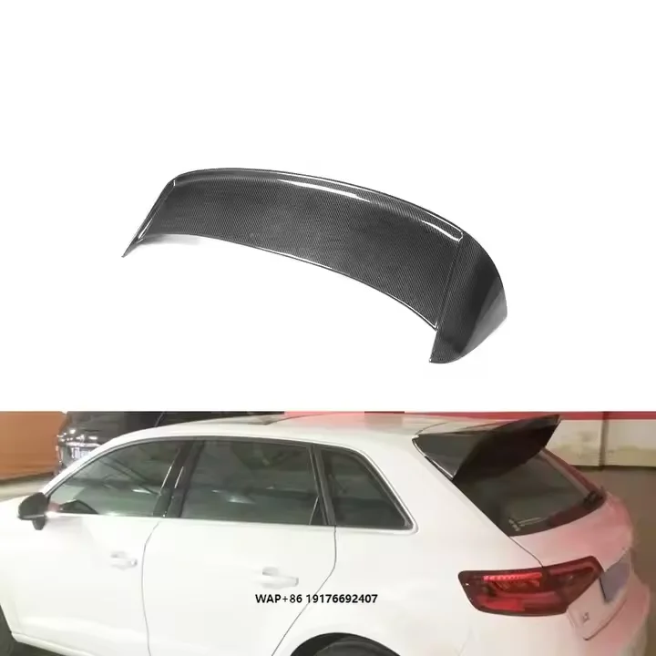 

JC a3 8p spoiler A3 S3 Carbon Fiber Roof Wing Spoiler forAudi A3 8p spoiler 14UP