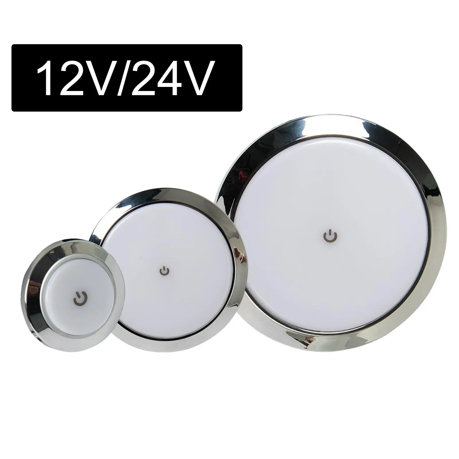 Painel de luz LED para teto interior do carro com interruptor de controle de toque adequado para caravana