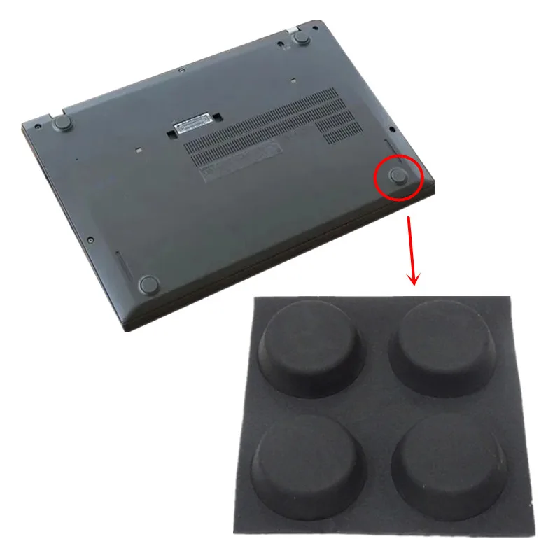 4 조각 노트북 컴퓨터 냉각 피트 고무 홀더 킥 스탠드 흡입 컵 열 감소 패드 범용 태블릿 스탠드