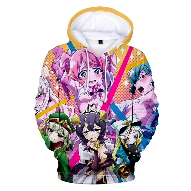 Cartoon Anime Gushing Over Magical Girls Hoodies Sweatshirt 3D Print Men Women Long Sleeve Pullover Harajuku Kids Cosplay Hoodie