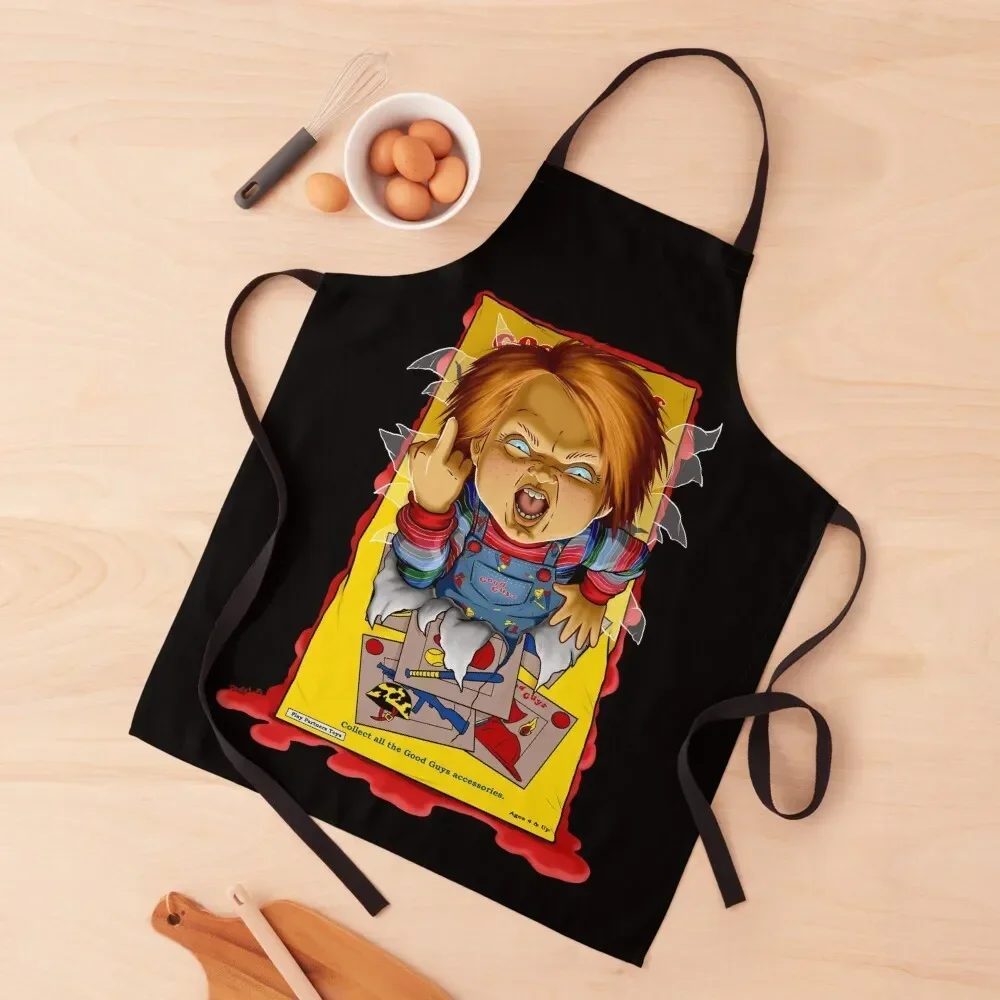 Chucky Unboxing Apron Beauty Kitchen For Men household woman Apron