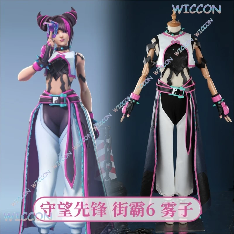 

MAG@Game SF6 Han Juri Cosplay Kiriko Cosplay Costume Sexy Suit Street Fighter Game 6 Women Halloween Carnival Roleplay Clothing